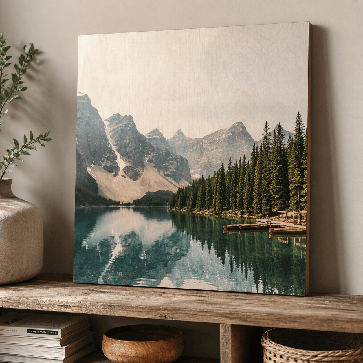 Wood Prints photorealistic product mockup 1