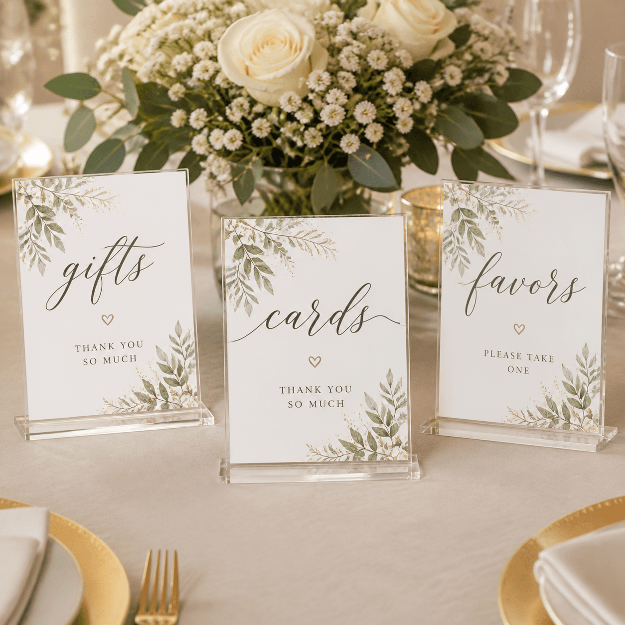 Baby Shower Table Signs