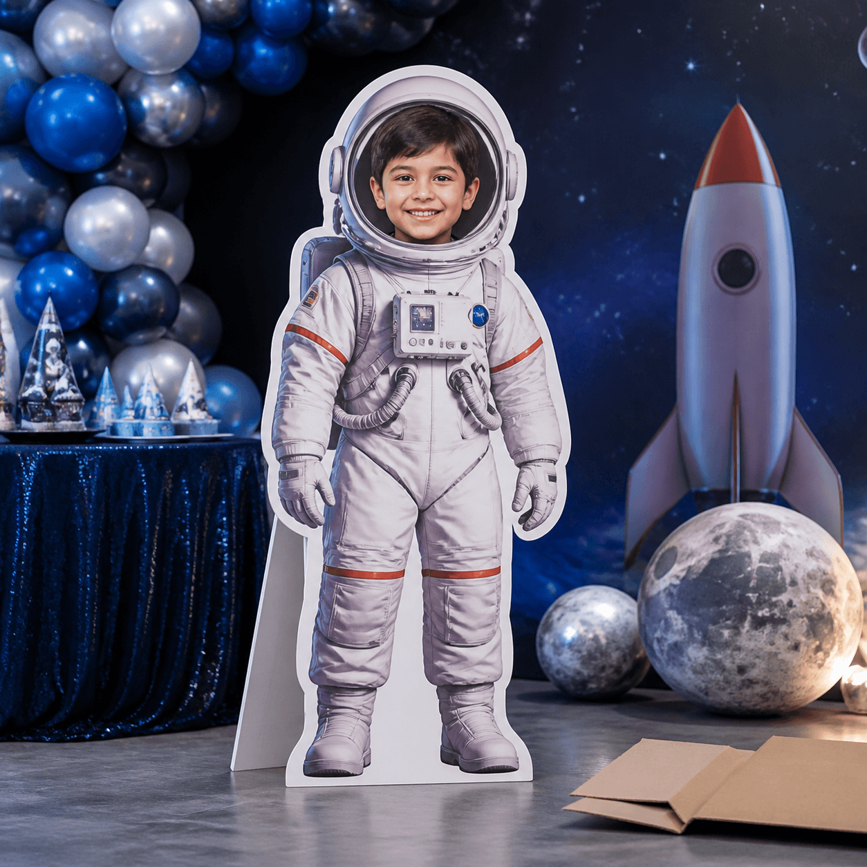 Life-Size Character Cutouts photorealistic celebration product mockup 1