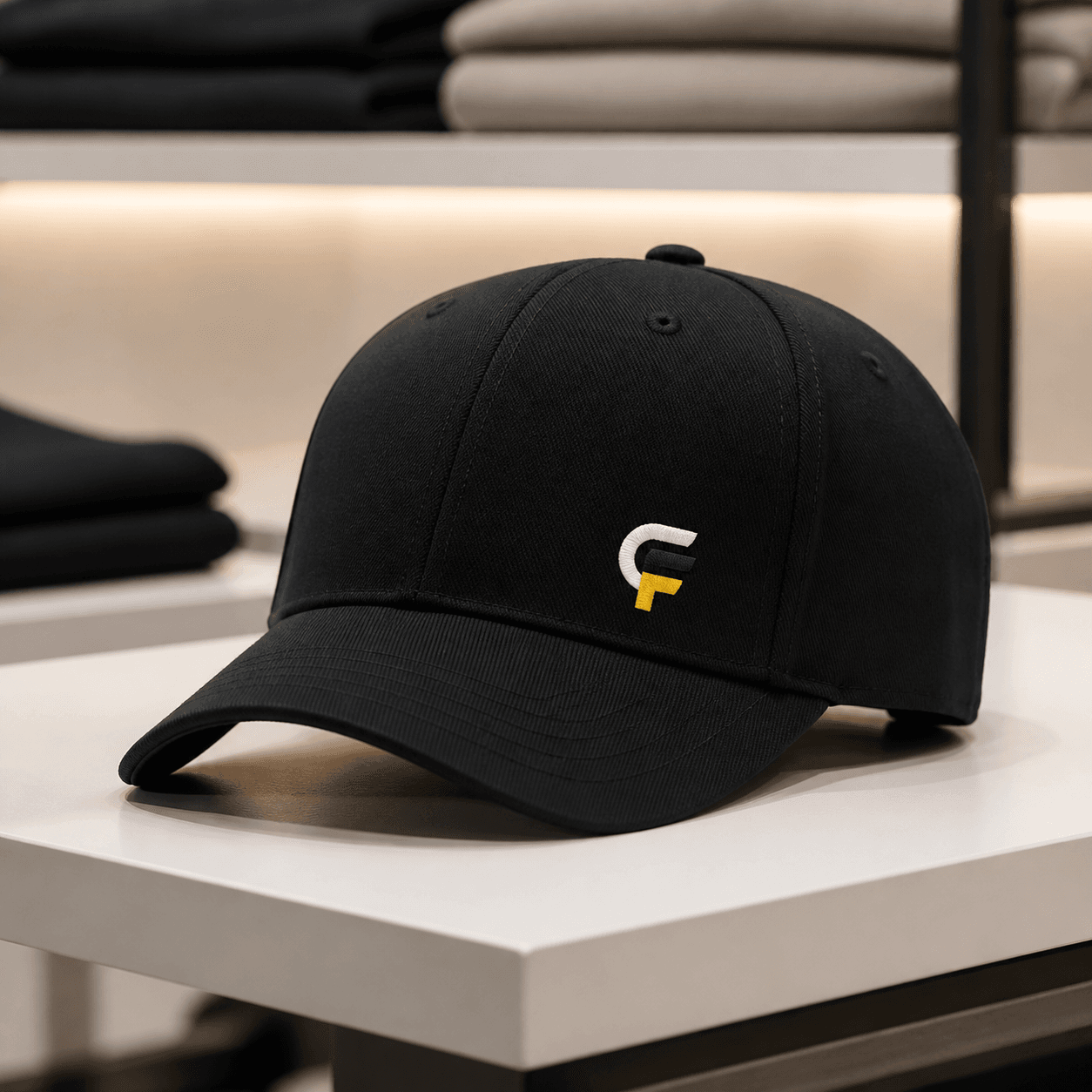 Cap photorealistic promotional product mockup 1