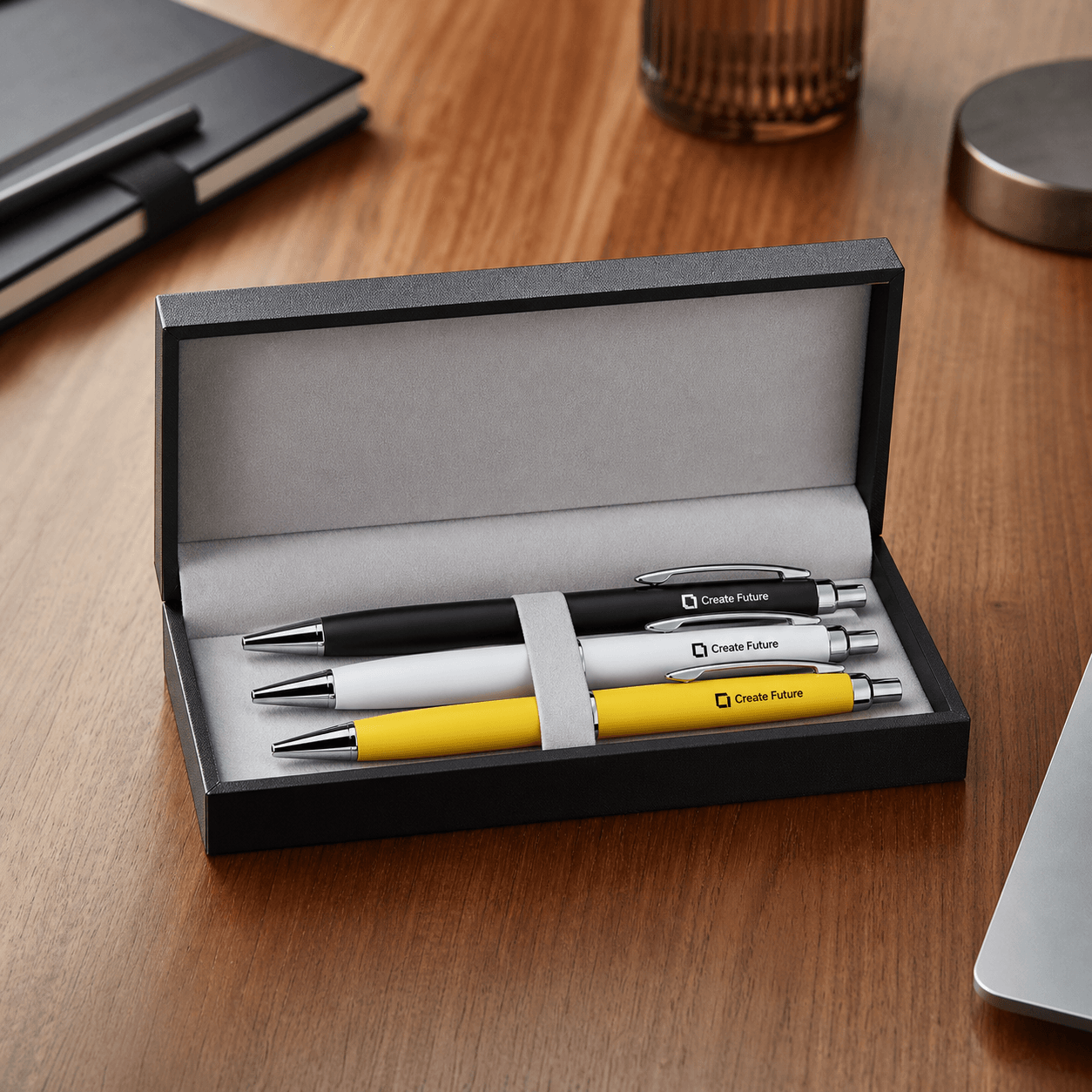 Custom Pens photorealistic promotional product mockup 1