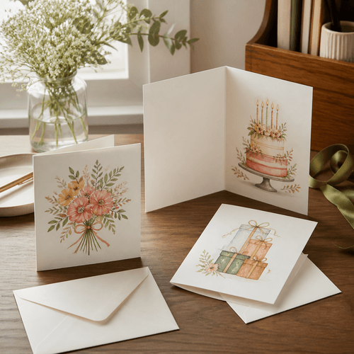 Greeting Cards photorealistic product mockup