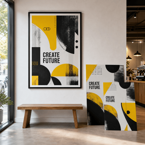 Same-Day Posters photorealistic product mockup