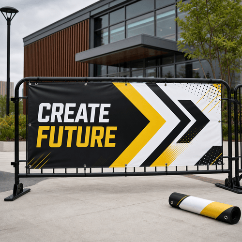 Same-Day Vinyl Banners photorealistic product mockup