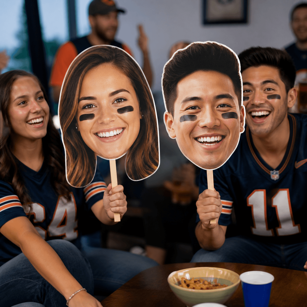 Big Head Cutouts photorealistic product mockup 1