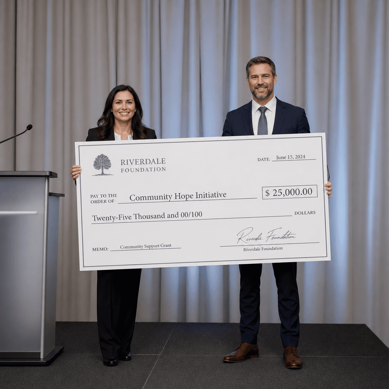 Oversized Cheques
