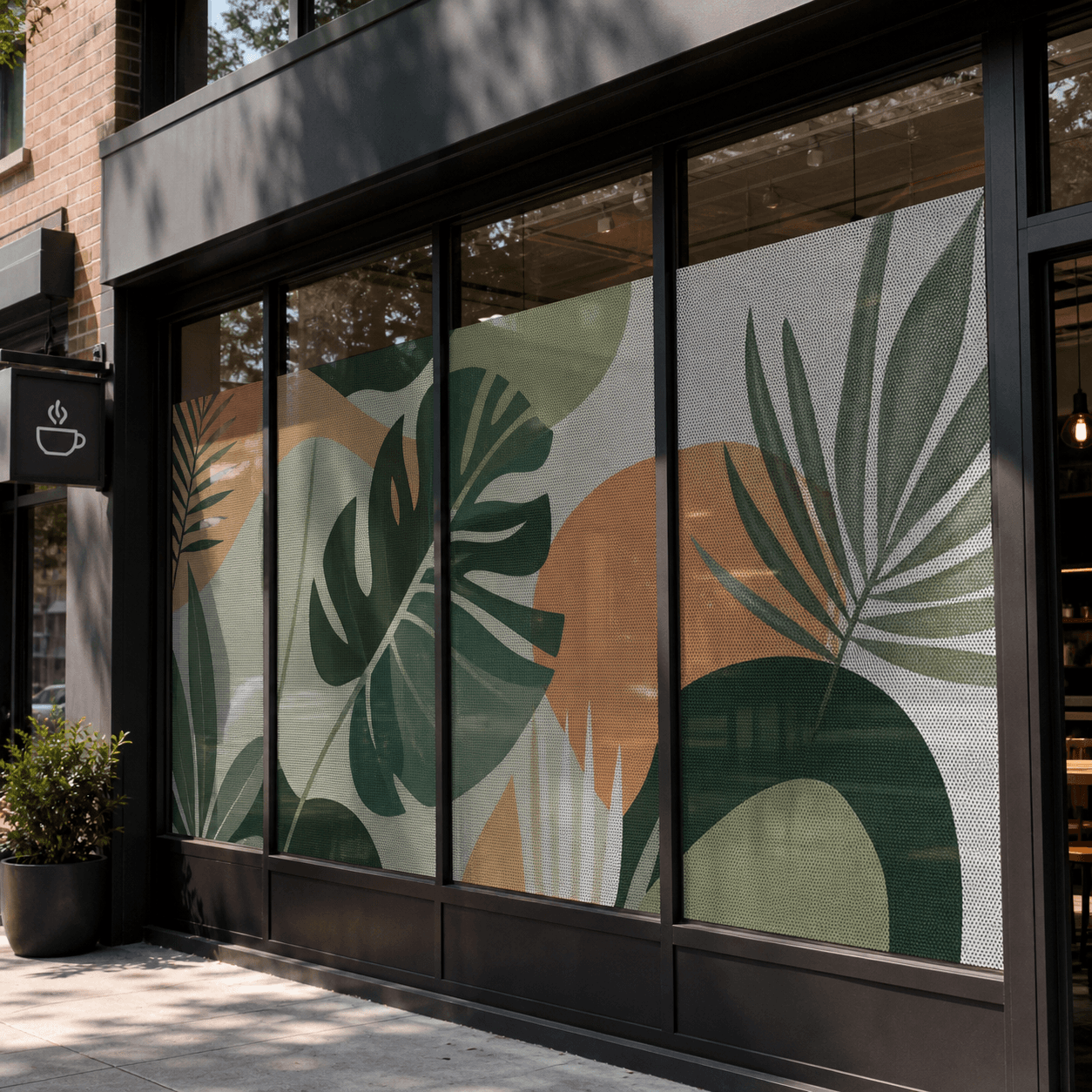 Perforated Window Vinyl