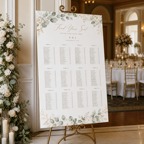 Wedding Seating Charts photorealistic product mockup 1